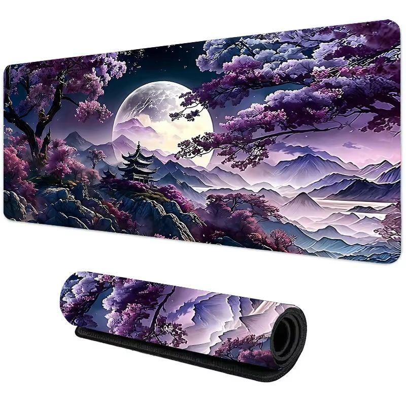 Moonlight Aura XXL Gaming Desk Mat - Large Mouse Pad with Non Slip Base