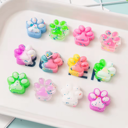 Mini Plush Cat Claw Toys – 12pcs Cute Squishy Stress Relief Party Pack