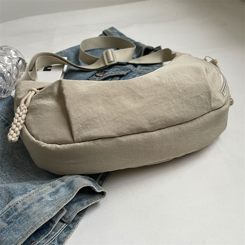 Lightweight Nylon Crossbody Bag Large Capacity Womens Messenger Shoulder Tote