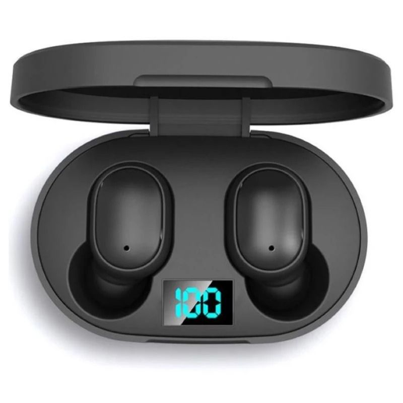 E6S TWS Wireless Bluetooth Earbuds with LED Display and Noise Reduction