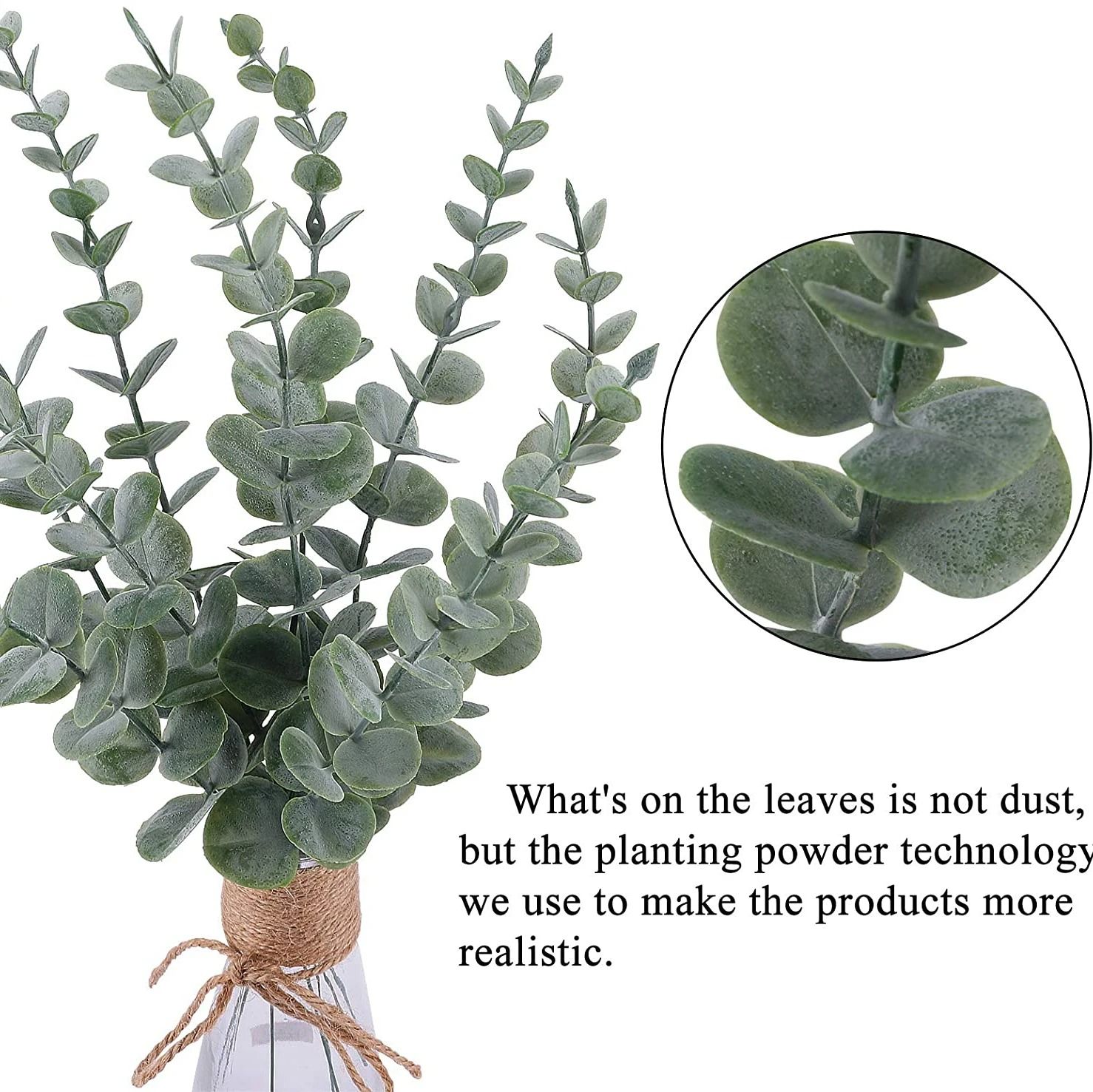 100-Piece Bulk Artificial Eucalyptus Leaf Set