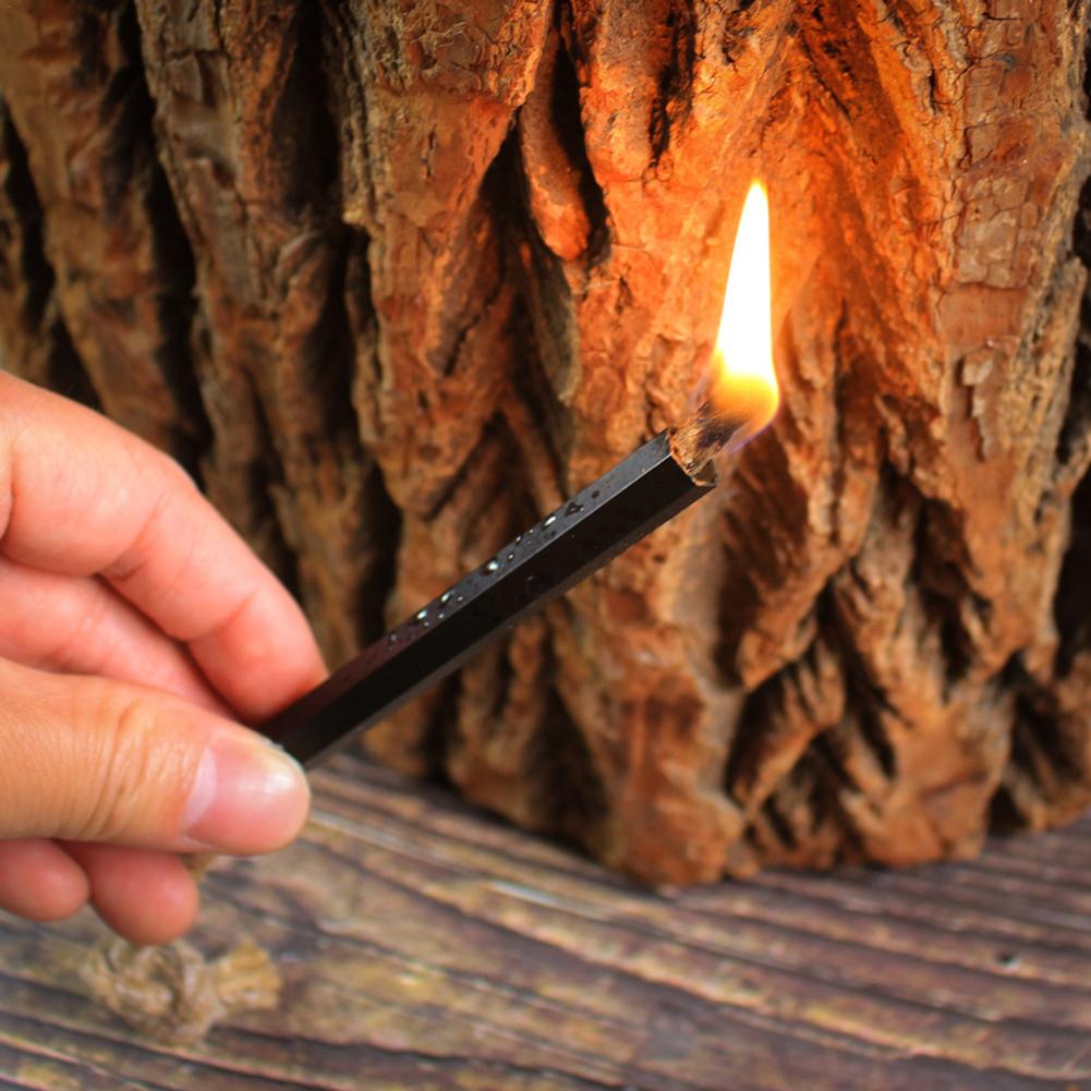 Portable Fire Starter Kit Waterproof Tinder Cord with Aluminum Bellows, Hemp Wick for Outdoor Survival