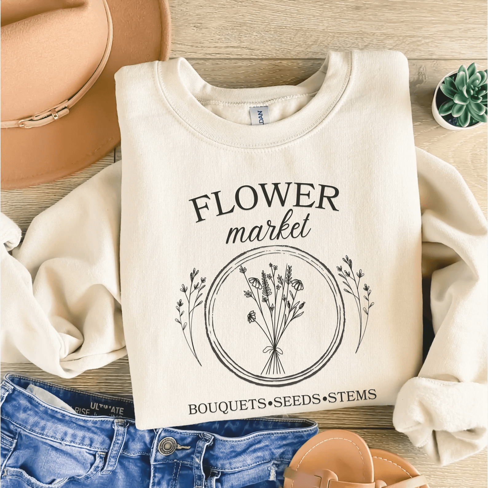 Vintage Pressed Flowers Cottagecore Shirt Boho Wildflower Botanical Tee Garden Lover Gift