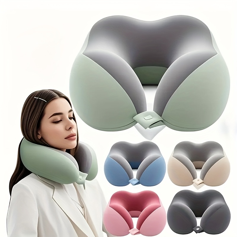 Medium Soft U-shaped Neck Pillow for Travel Office Ergonomically Designed for Comfort and Support