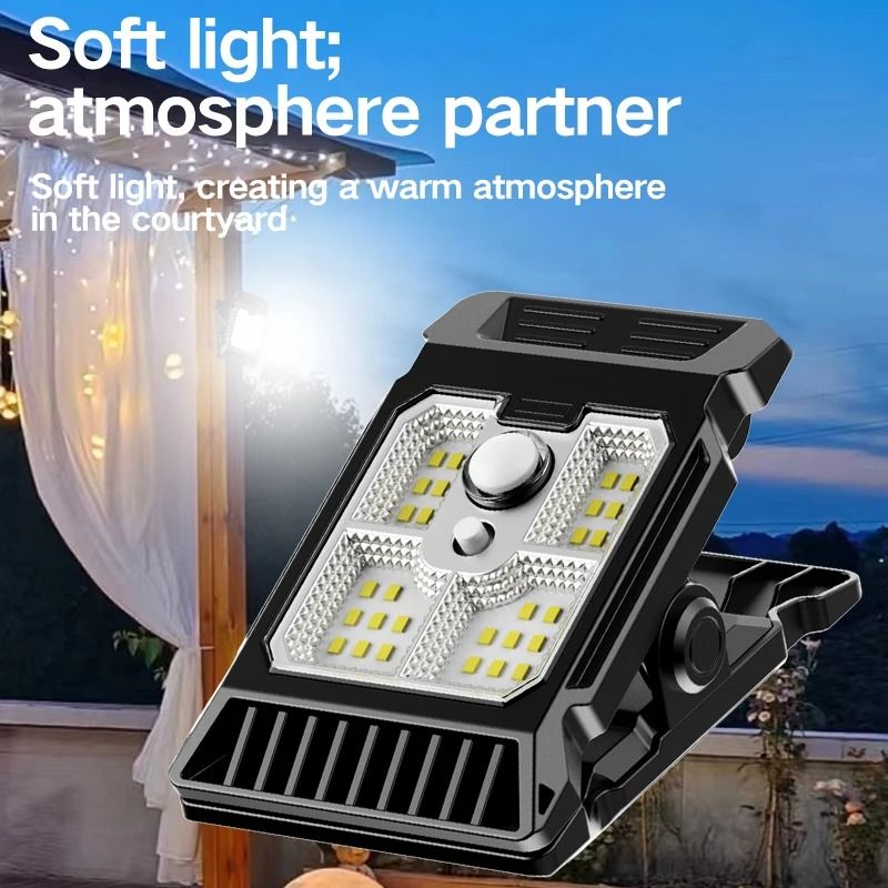 Intelligent Sensing Solar Clip Wall Lamp