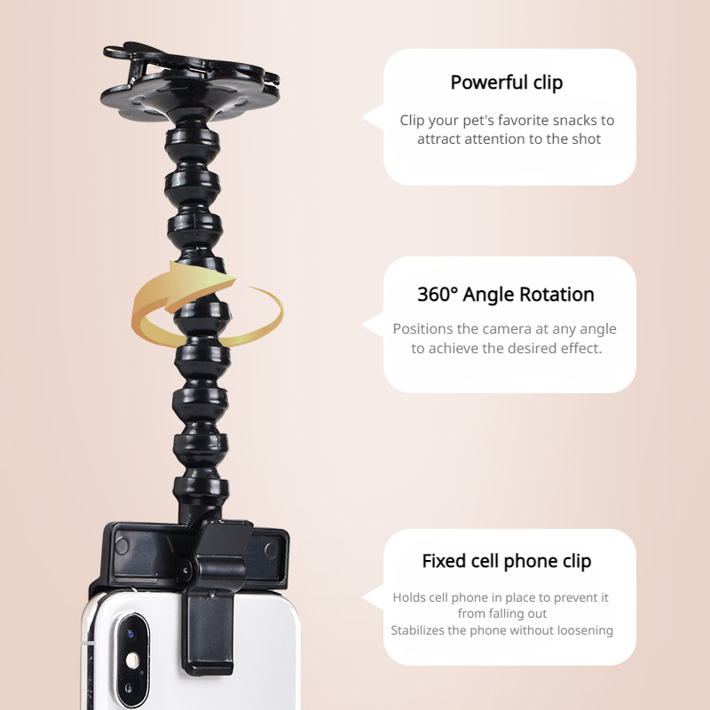 Selfie Clip Supplies Puppy Pet Products, Pet Photo Artifacts Cats Dogs, Pet Toys Look At The Lens Toy Cell Phone Camera
