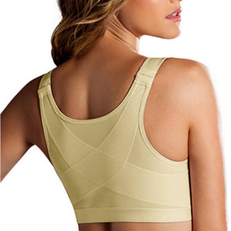 Women Cross Back Bra Breathable Underwear Shockproof Sports Top Posture Corrector Lift Up Bra Gym Fitness Vest Plus Size