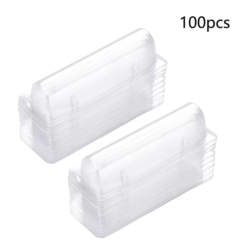50pcs Transparent Plastic Dome Money Holder Waterproof DIY Gift Card Pouches