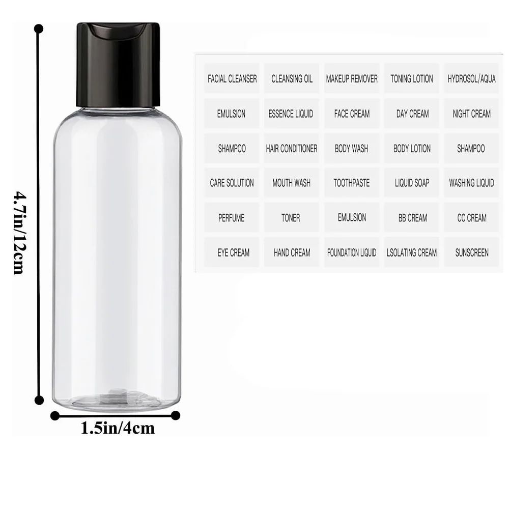 100ml Travel Cosmetic Bottle Set