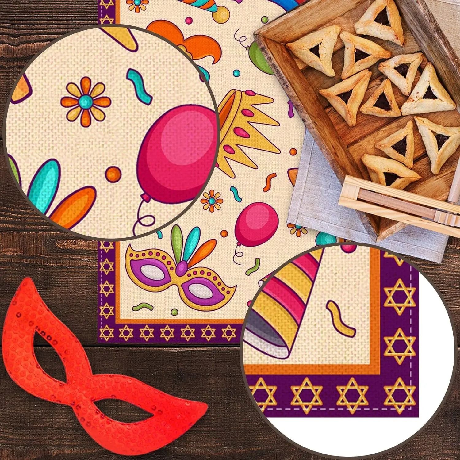 Purim Narrative Runner – High-Definition Carnival Architectural Sculpture