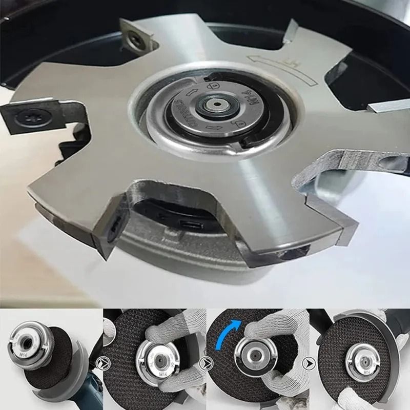 M14 Quick Release Self Locking Grinder Flange Nut Pressing Plate