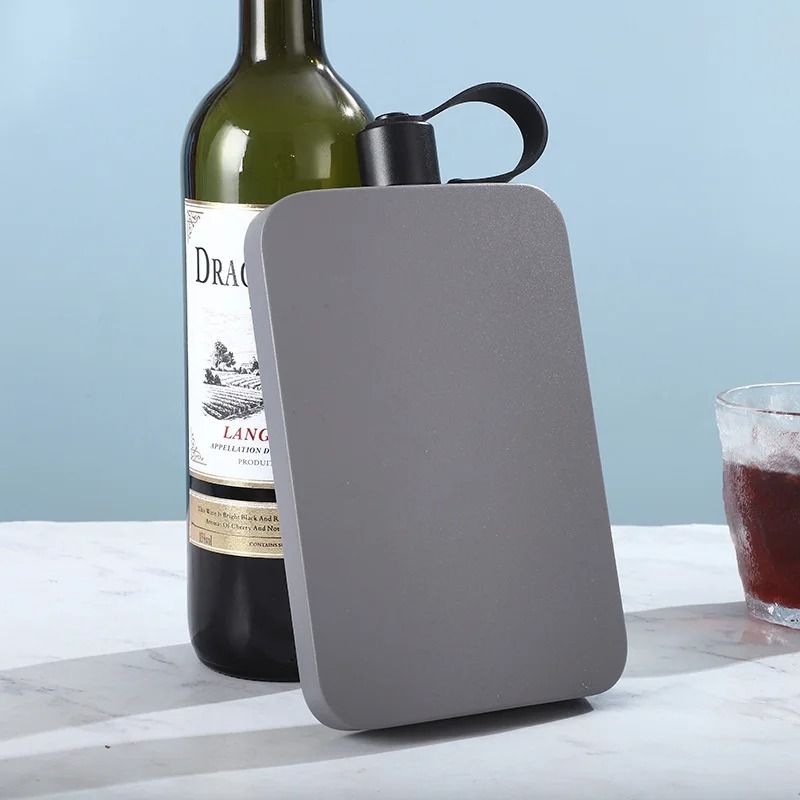 500ML Stainless Steel Flat Square Hip Flask