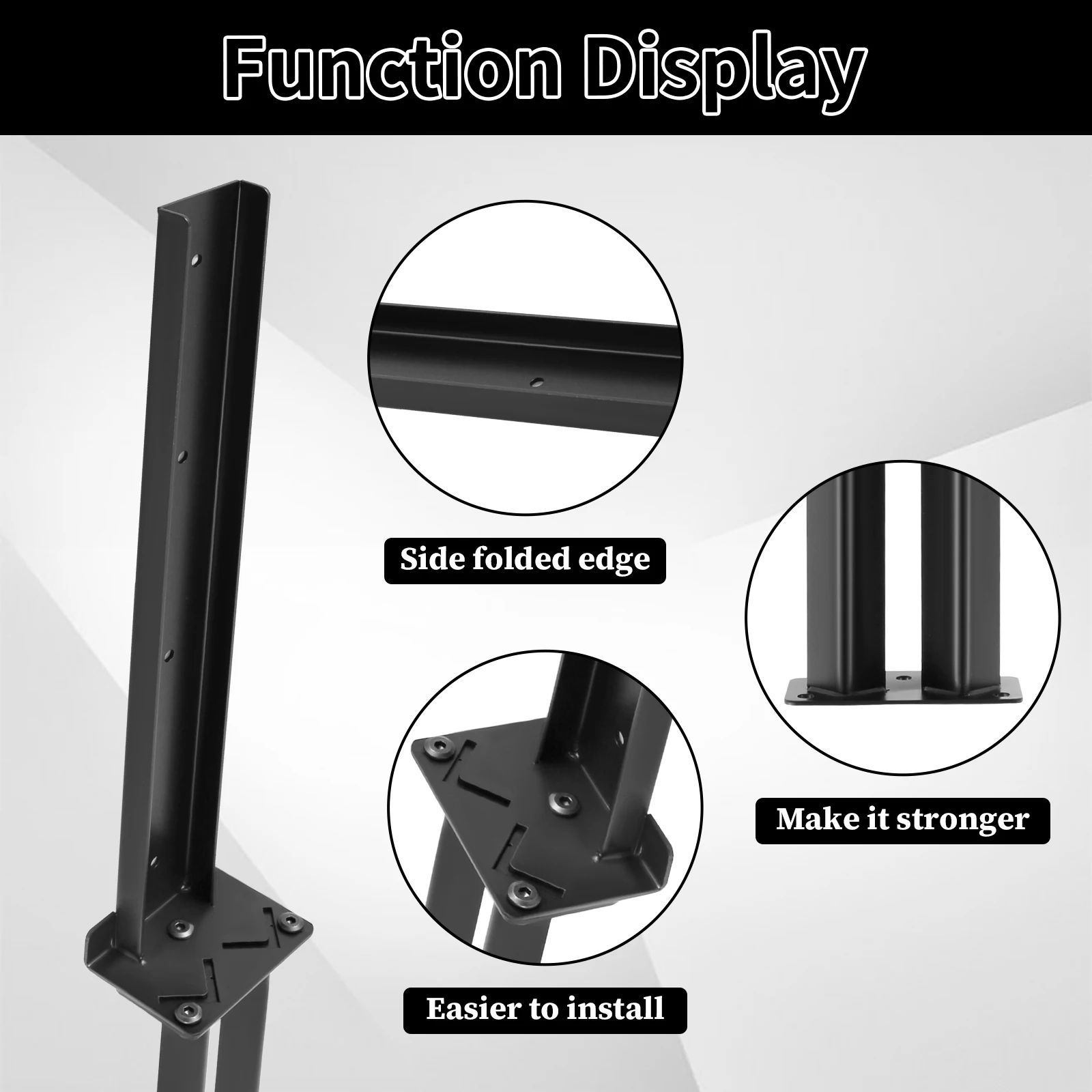 Heavy Duty Fence Post Repair Stake Ground Anchor for Fixing Broken and Tilted Posts