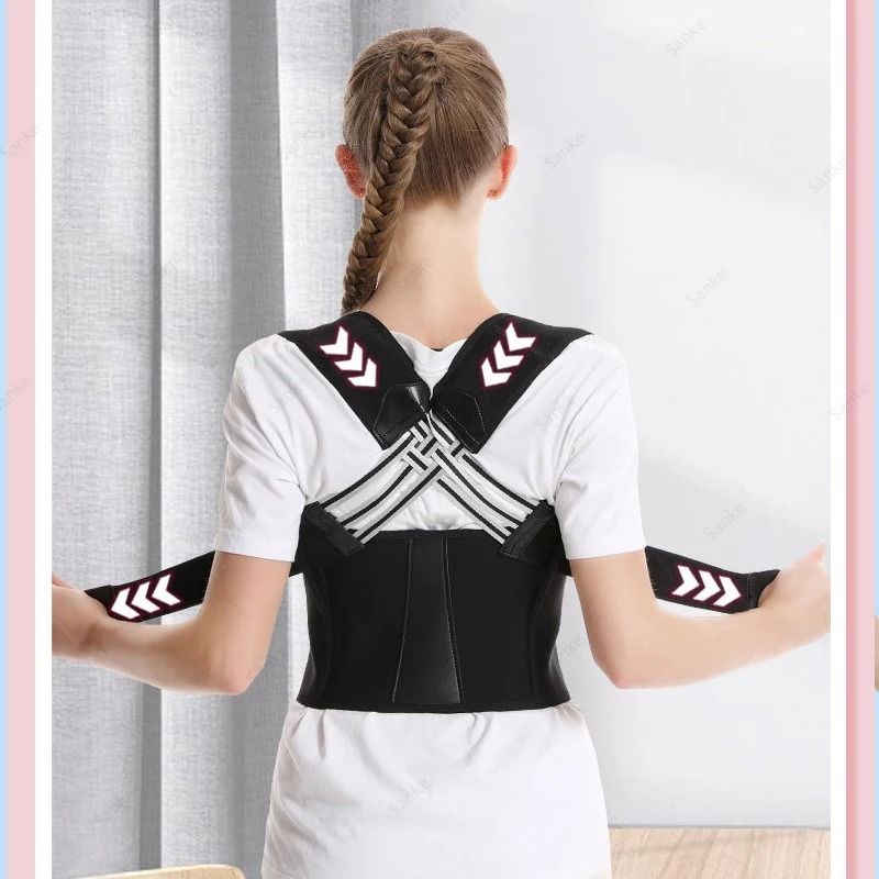 Adjustable Posture Corrector Belt for Adults – Breathable Back Support Strap for Men and Women