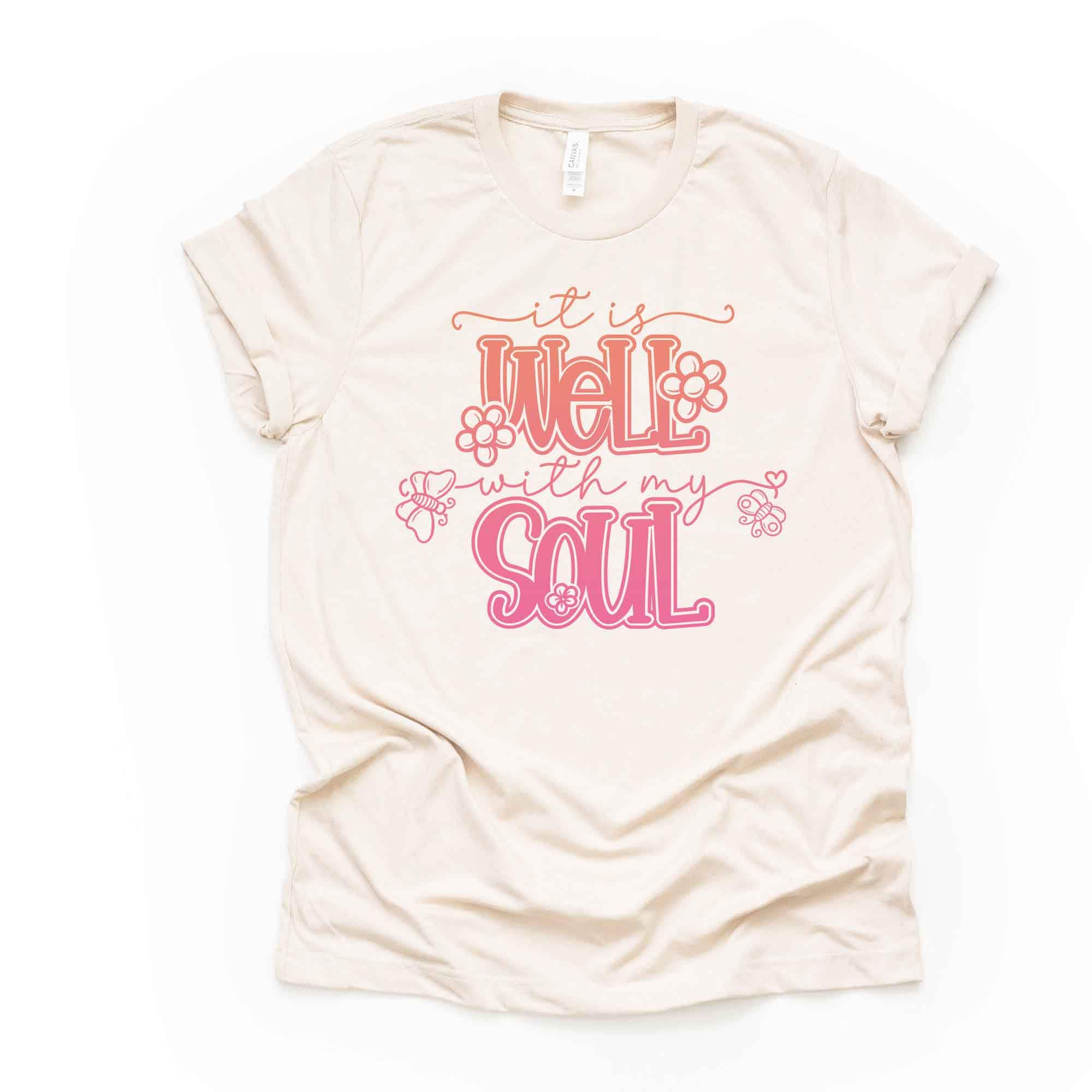 It Is Well With My Soul Christian Tee - Unisex Hymn Shirt