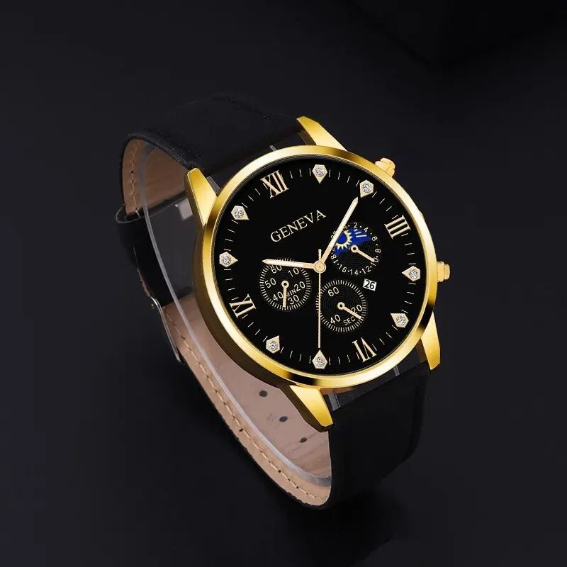 Stylish Mens Watch And Bracelet Set