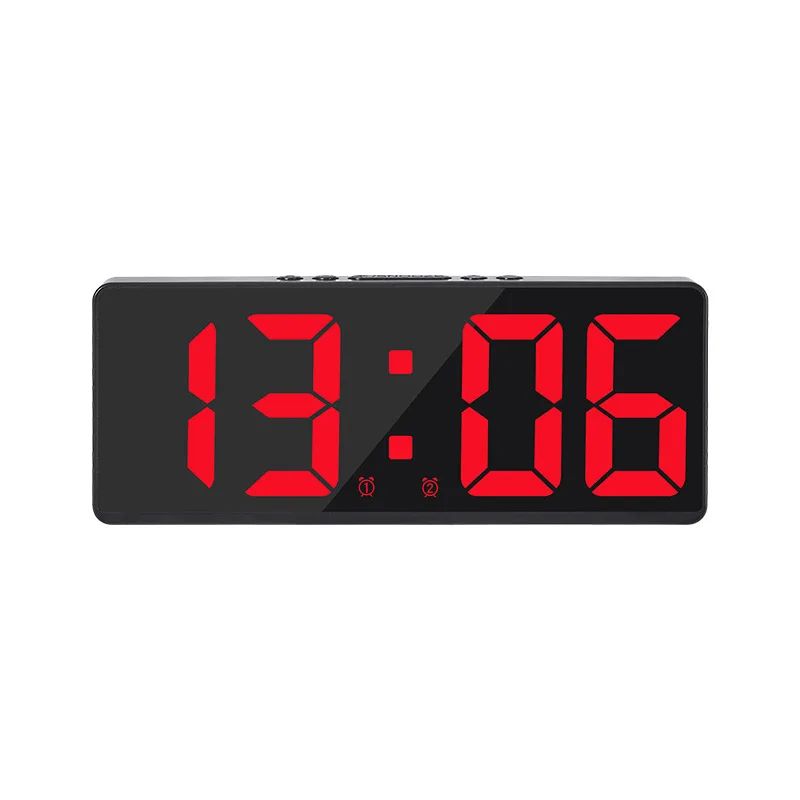 Smart Voice Control LED Digital Alarm Clock – Dual Alarm, Temperature Display, Night Mode Desk Clock