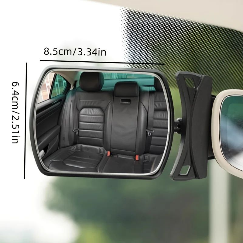 SafeView 360 Baby Car Mirror - Rotating baby car mirror for Back Seat Monitoring