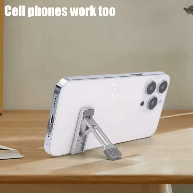 Portable Aluminum Alloy Folding Laptop Stand with 3-Level Height Adjustment