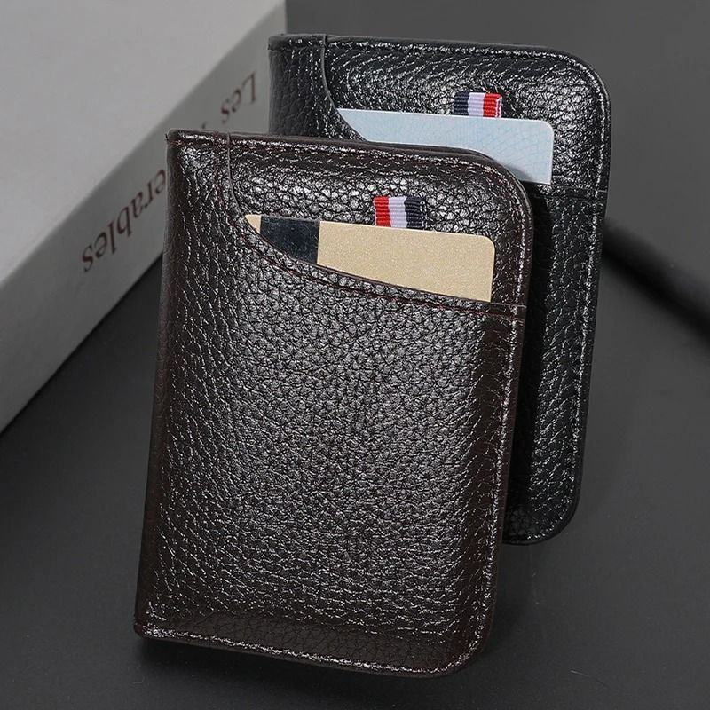 Super Slim Soft PU Leather Mini Card Wallet