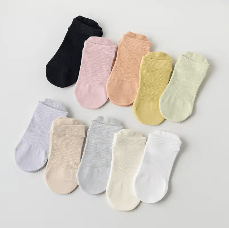 AirGrip Mesh Yoga Socks with Non Slip Sole