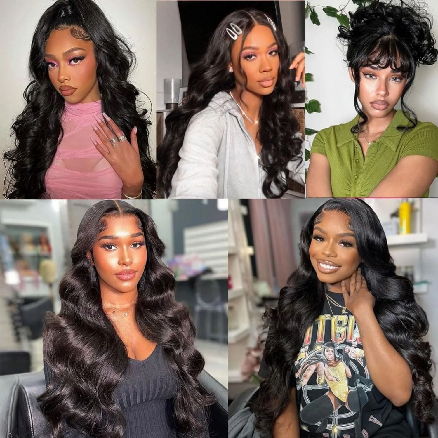 Brazilian Body Wave Remy Human Hair Bundles Double Weft Extensions 38 to 40 Inch