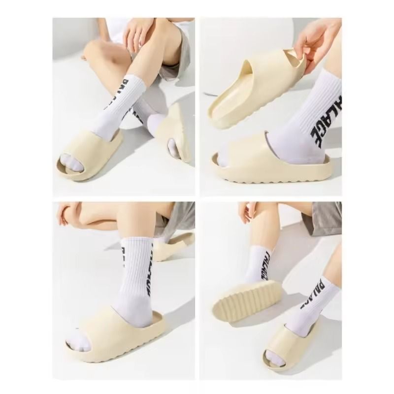 Unisex Cloud Slide Sandals with Thick Soles and Soft EVA Cushioning