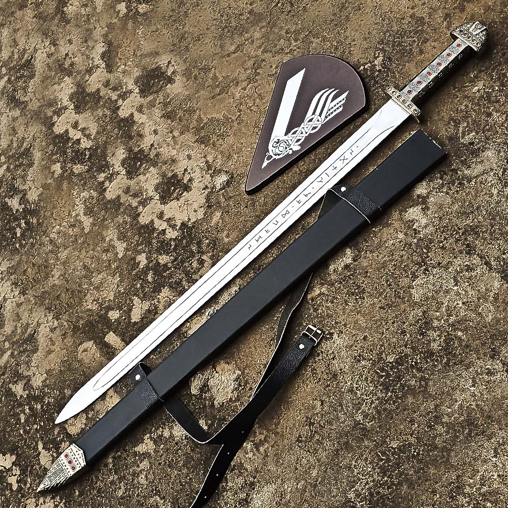 Viking Sword of King Ragnar Lothbrok, Vikings Ragnar,Battle Ready Medieval Sword
