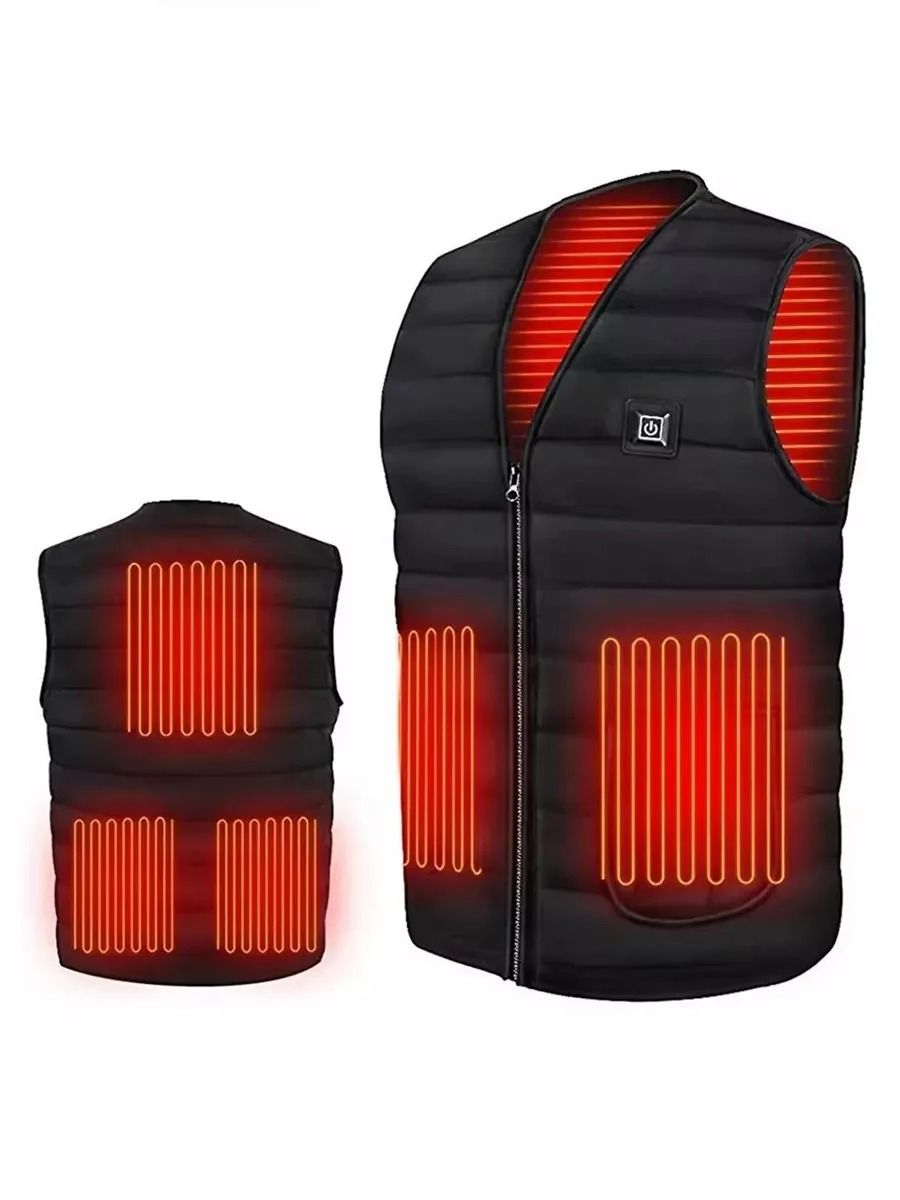 Men and Women Smart Heating Cotton Vest with 9 Zone Thermal Technology