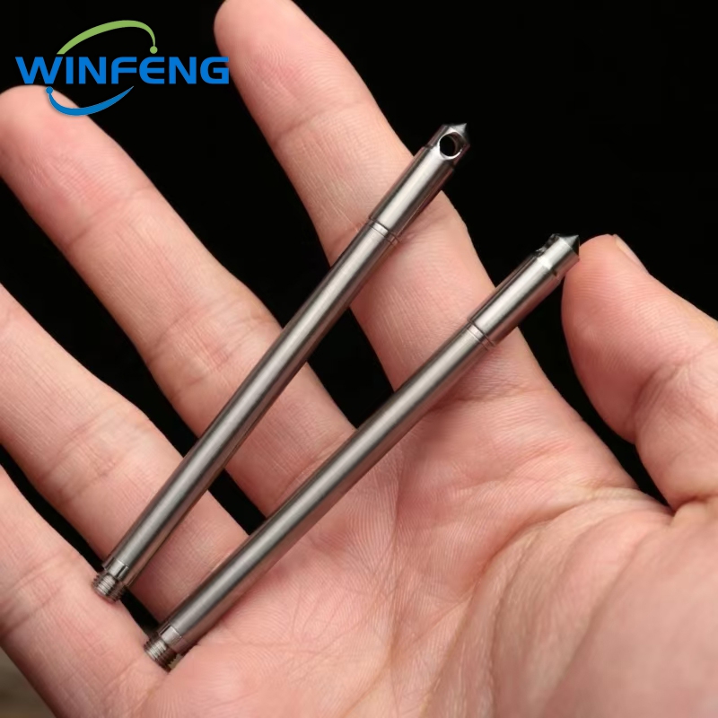 Titanium Everyday Carry Tactical Pen Self Defense Ballpoint with Emergency Glass Breaker