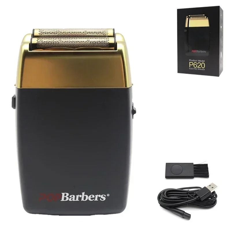 Professional Electric Beard Trimmer Double Foil Shaver with USB Charging