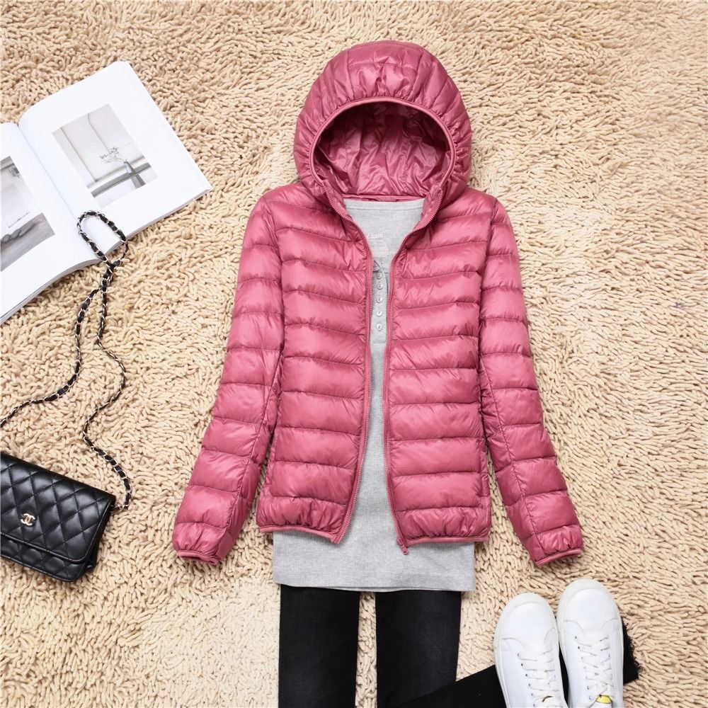 Ultra Lightweight Packable Hooded Puffer Jacket