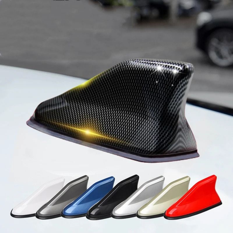 Universal Carbon Fiber Shark Fin Antenna Car Roof Signal Booster
