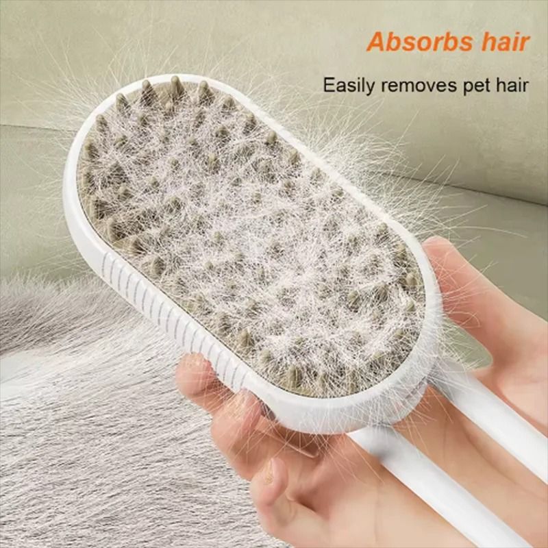 Pet Spray Massage Brush for Cats and Dogs
