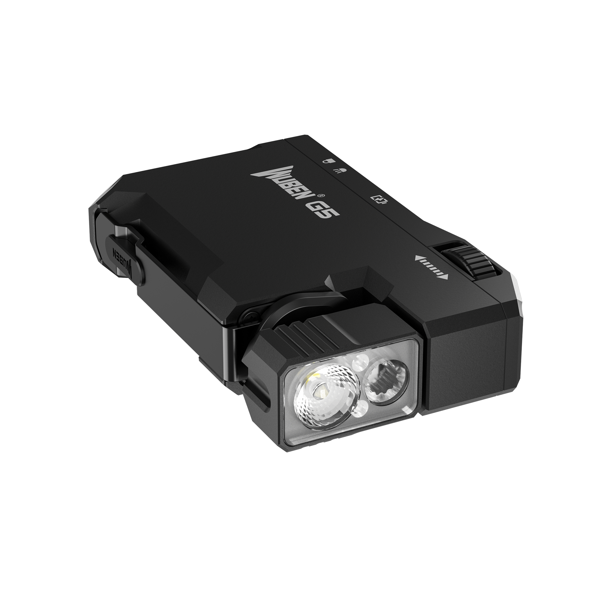 G5 EDC Flashlight Lumens RGB & White Rechargeable Keychain Light with Built In Battery