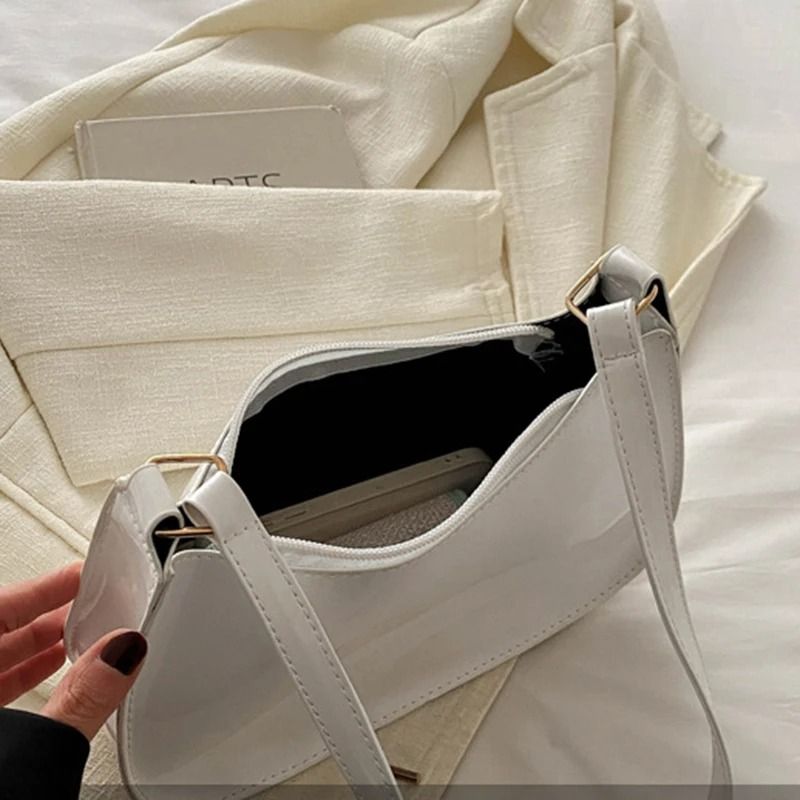 Women Retro PU Leather Shoulder Underarm Bag Casual Handbag