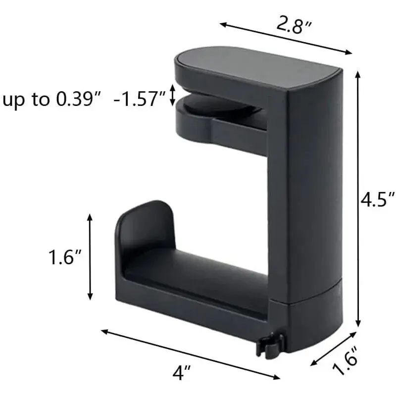 Rotating Desk Clip Headphone Holder
