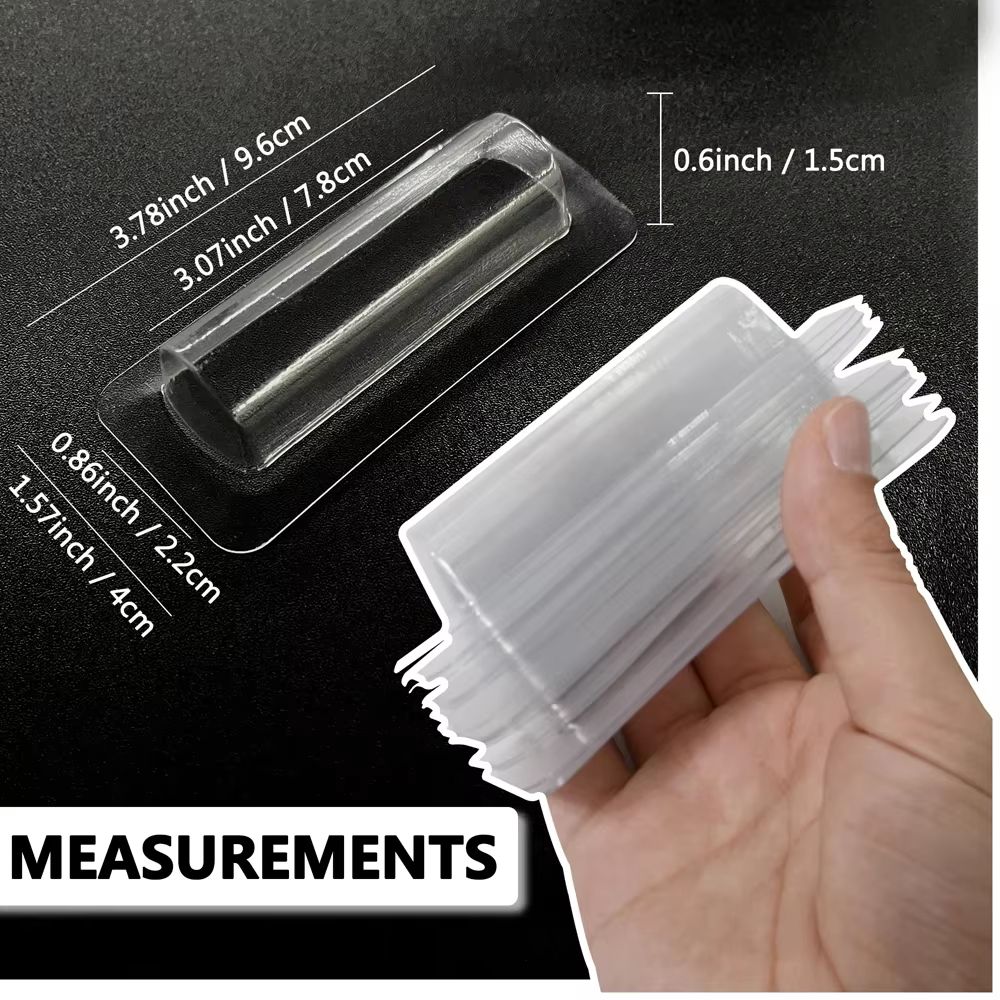 50pcs Transparent Plastic Dome Money Holder Waterproof DIY Gift Card Pouches