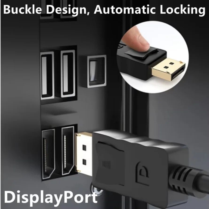 1080P DisplayPort to VGA Adapter Cable – Reliable DP to VGA Converter for Laptop & Projector