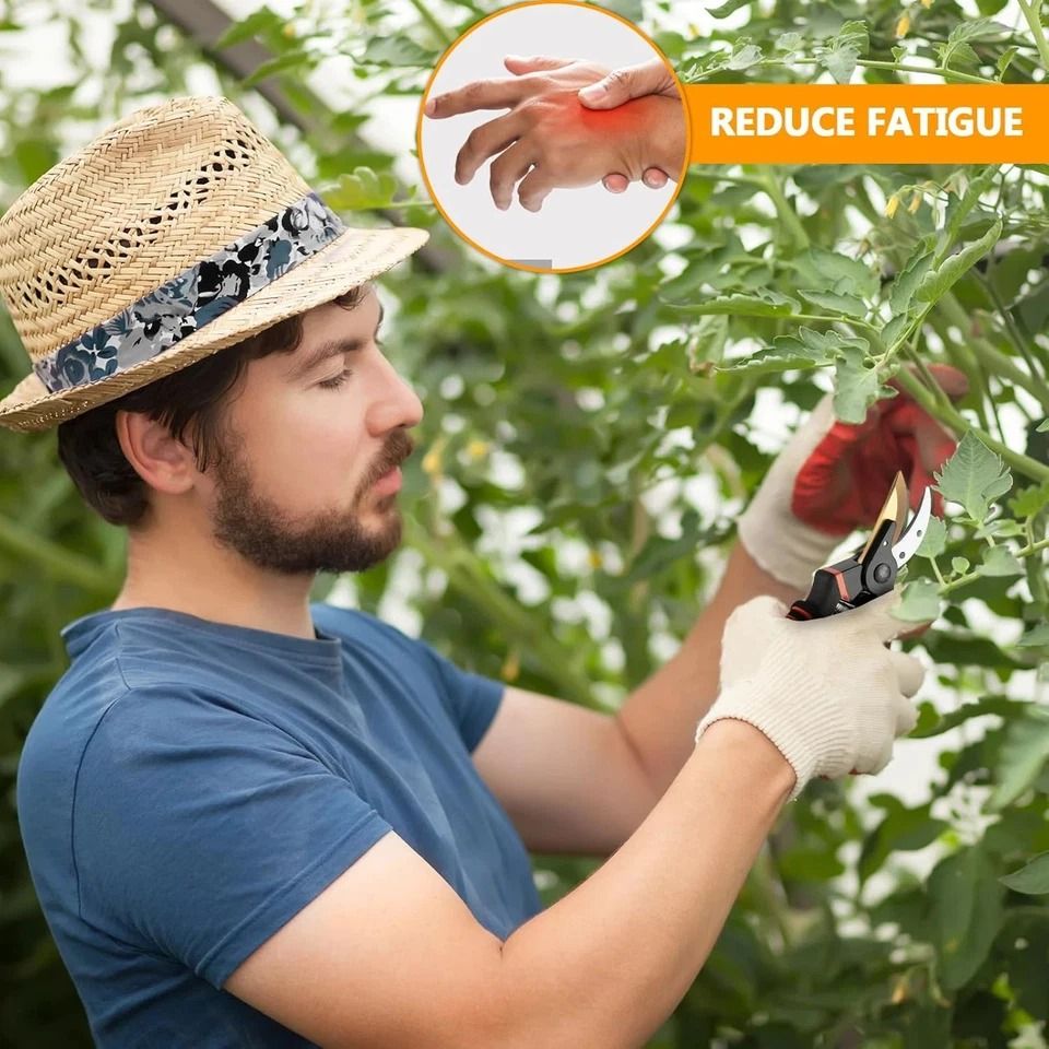 Steel Pruning Shears Heavy Duty Garden Branch Trimmer