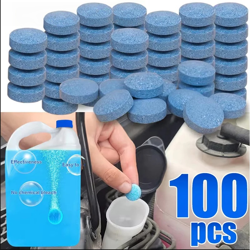 Solid Cleaner Car Windscreen, Auto Wiper Glass Cleaner, Effervescent Tablet Cleaning Tablets