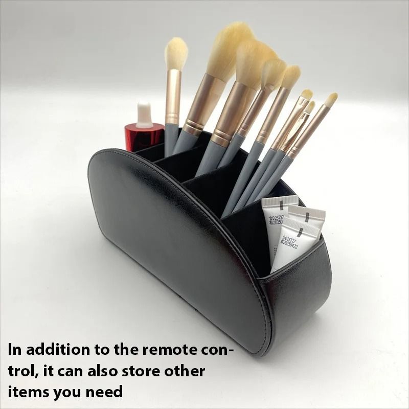 Premium PU Leather Multi-Compartment Remote Organizer