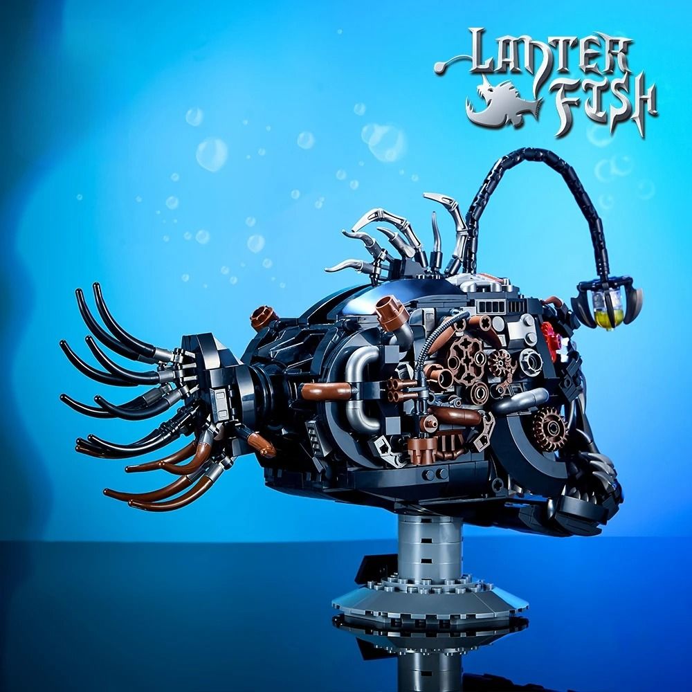 Mechanical Lantern Fish MOC – Deep Sea Angler Building Blocks – High-Yield Creative Interaction Hub
