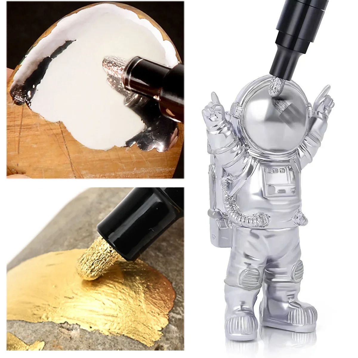Mirror Marker Pen DIY Reflective Paint Pens, Chrome Gold Silver Signature Car Styling Art Craftwork for Glass Metal
