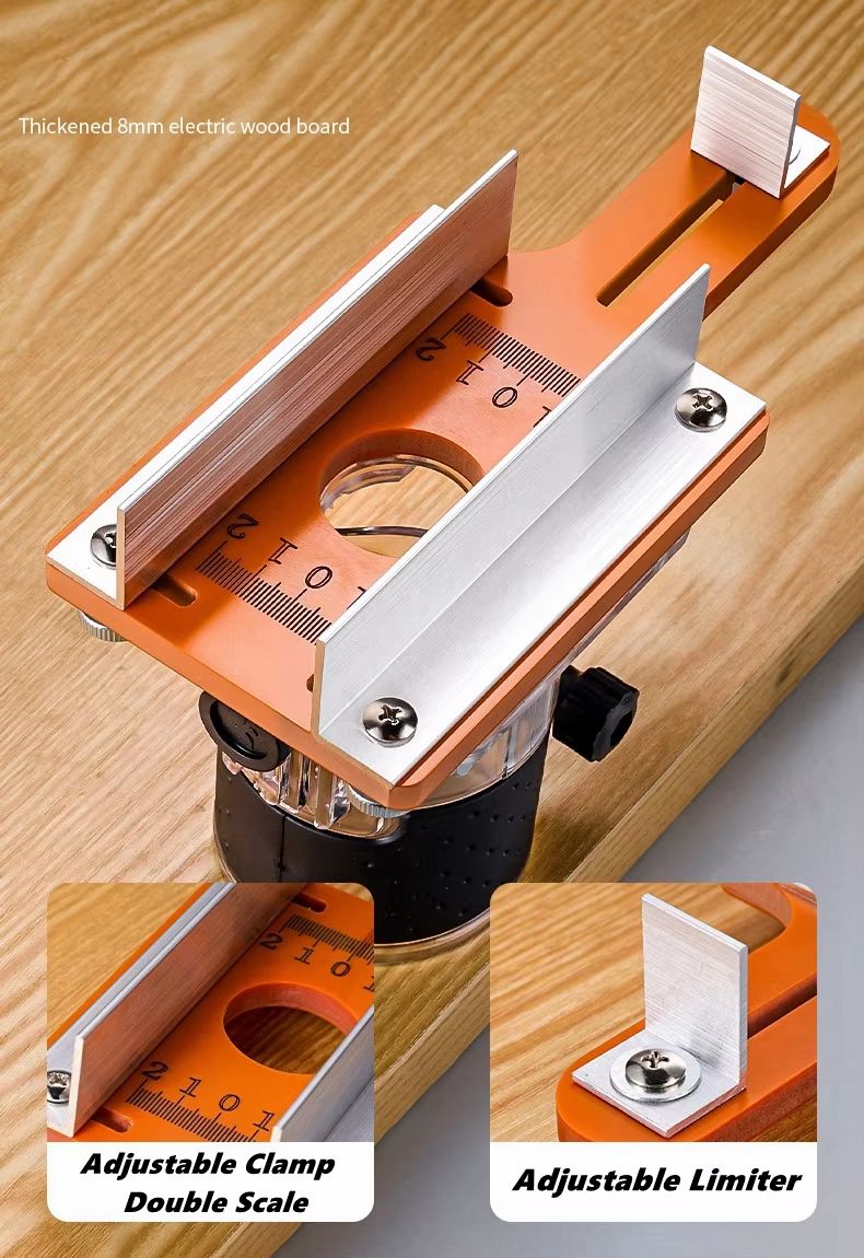 Wood Router Table Insert Plate for Tabletop Mounting and Precision Routing