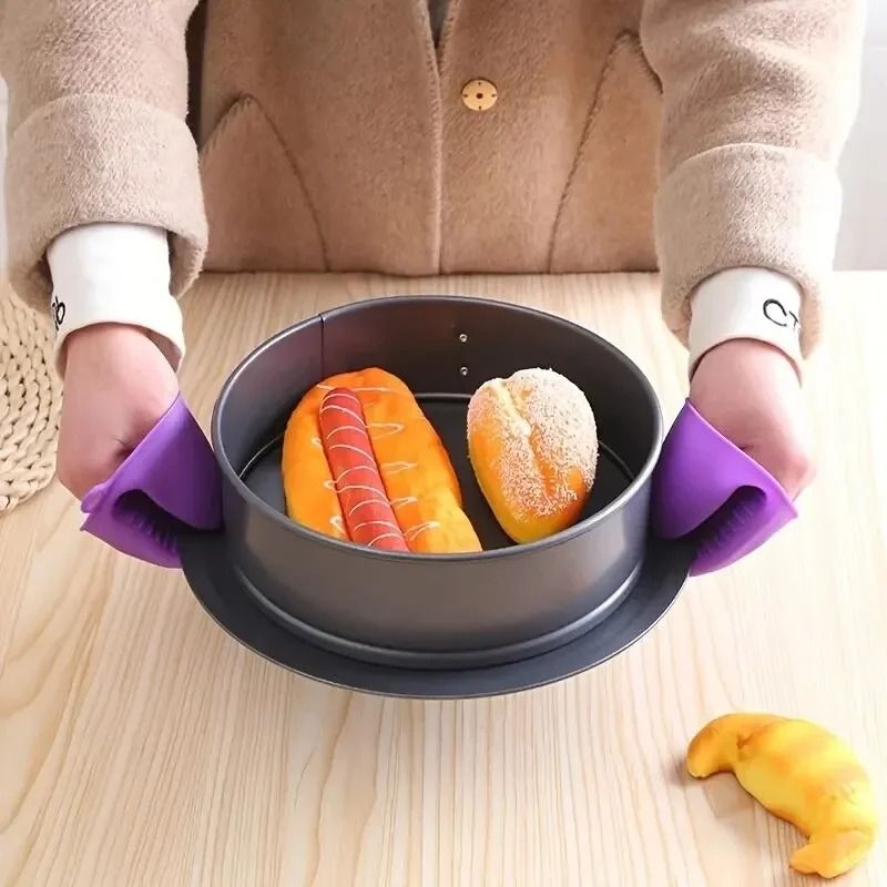 2pcs Thicken Baking Silicone Oven Mitts
