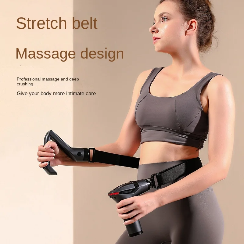Remission Deep Tissue Percussion Body Electric Massage Gun, Multifunctional Muscle Relaxation Hot Selling Long-Handle