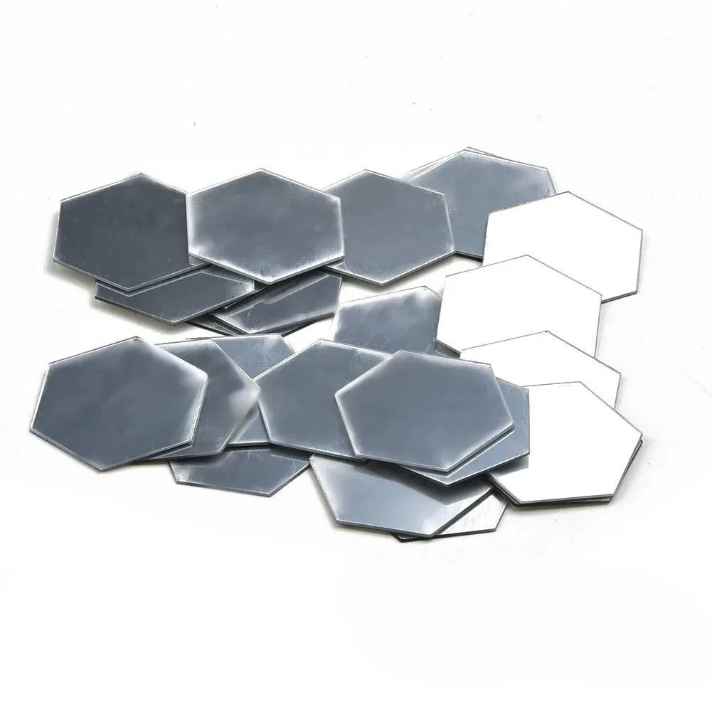 12PCS Hexagon Mirror Wall Stickers Acrylic 3D Decorative Tiles for Home Decor