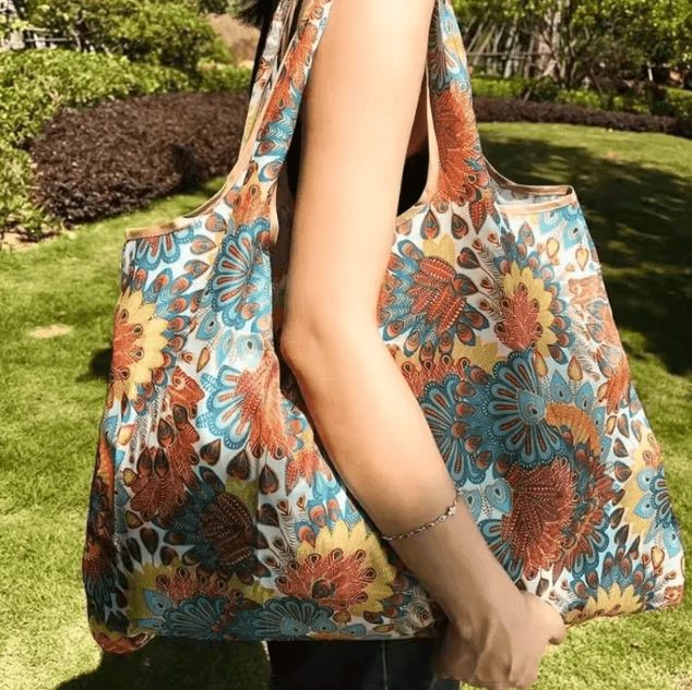 Large Capacity Versatile Folding Shopping Bag Reusable Travel Tote