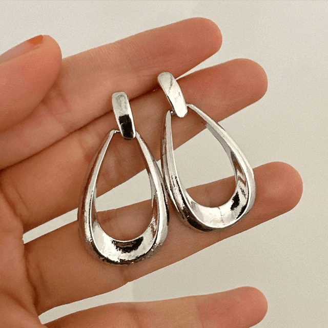 ParisLuxe Geometric Drop Earrings